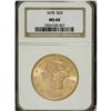 Image 1 : 1878 $20 MS60 NGC. NGC Census: (188/527). PCGS Pop