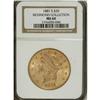 Image 1 : 1881-S $20 MS60 NGC. NGC Census: (95/216). PCGS Po