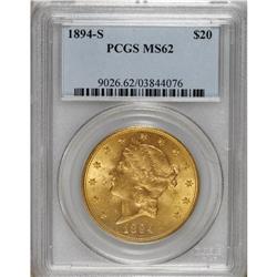1894-S $20 MS62 PCGS. PCGS Population (1106/681).