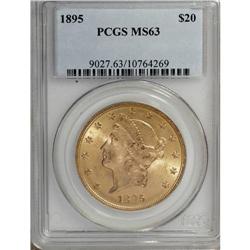 1895 $20 MS63 PCGS. PCGS Population (1247/182). NG