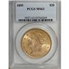 Image 1 : 1895 $20 MS63 PCGS. PCGS Population (1247/182). NG