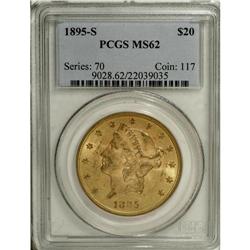 1895-S $20 MS62 PCGS. PCGS Population (1448/728).