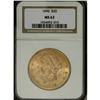 Image 1 : 1896 $20 MS62 NGC. NGC Census: (3032/1309). PCGS P