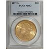 1897-S $20 MS63 PCGS. PCGS Population (1292/266).