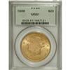 Image 1 : 1899 $20 MS61 PCGS. PCGS Population (2444/5606). N
