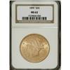 Image 1 : 1899 $20 MS62 NGC. NGC Census: (6223/4148). PCGS P