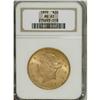 Image 1 : 1899 $20 MS63 NGC. NGC Census: (3317/831). PCGS Po