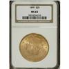 Image 1 : 1899 $20 MS63 NGC. NGC Census: (3317/831). PCGS Po