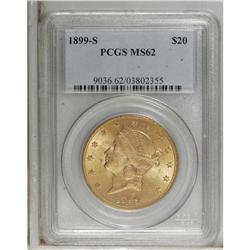 1899-S $20 MS62 PCGS. PCGS Population (1941/1195).