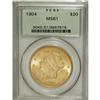 Image 1 : 1904 $20 MS61 PCGS. PCGS Population (14185/113957)