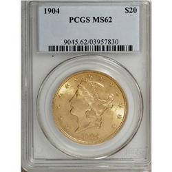 1904 $20 MS62 PCGS. PCGS Population (45488/68470).