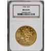 Image 1 : 1904 $20 MS63 Prooflike NGC. NGC Census: (113/41).