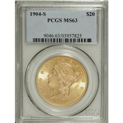 1904-S $20 MS63 PCGS. PCGS Population (4530/2334).