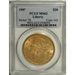 1907 $20 MS62 PCGS. PCGS Population (7079/3601). N