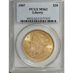1907 $20 MS62 PCGS. PCGS Population (7079/3601). N