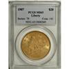 Image 1 : 1907 $20 MS63 PCGS. PCGS Population (3016/585). NG