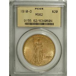 1910-D $20 MS62 PCGS. PCGS Population (877/3357).