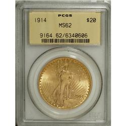 1914 $20 MS62 PCGS. PCGS Population (414/910). NGC
