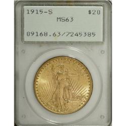 1915-S $20 MS63 PCGS. PCGS Population (3177/4494).