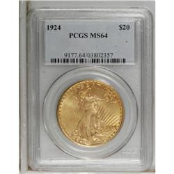 1924 $20 MS64 PCGS. PCGS Population (53213/32025).