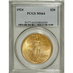 1924 $20 MS64 PCGS. PCGS Population (53213/32025).