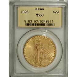 1926 $20 MS63 PCGS. PCGS Population (5416/8216). N