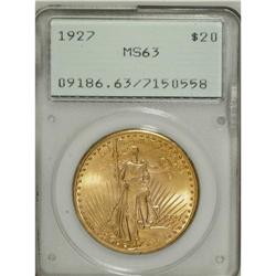 1927 $20 MS63 PCGS. PCGS Population (31440/50742).