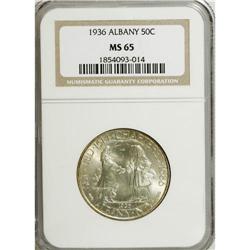 1936 50C Albany MS65 NGC. NGC Census: (1028/582).