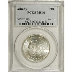 1936 50C Albany MS66 PCGS. PCGS Population (654/81