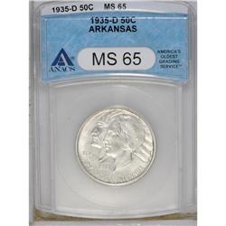 1935-D 50C Arkansas MS65 ANACS. NGC Census: (311/1