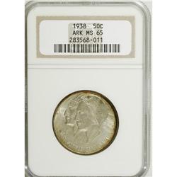1938 50C Arkansas MS65 NGC. NGC Census: (125/28).