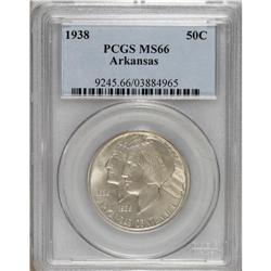 1938 50C Arkansas MS66 PCGS. PCGS Population (73/7