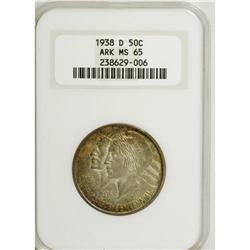 1938-D 50C Arkansas MS65 NGC. NGC Census: (156/52)
