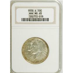 1938-S 50C Arkansas MS65 NGC. NGC Census: (118/21)