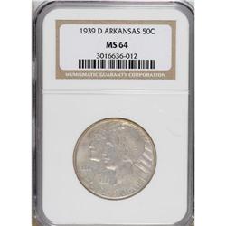 1939-D 50C Arkansas MS64 NGC. NGC Census: (171/159