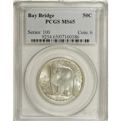 1936-S 50C Bay Bridge MS65 PCGS. PCGS Population (