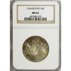 1934 50C Boone MS65 NGC. NGC Census: (387/170). PC