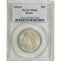 1935-S 50C Boone MS66 PCGS. PCGS Population (168/1