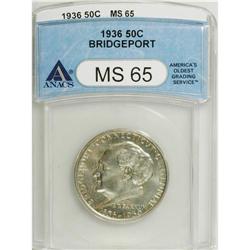 1936 50C Bridgeport MS65 ANACS. NGC Census: (996/2