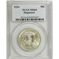1924 50C Huguenot MS65 PCGS. PCGS Population (835/