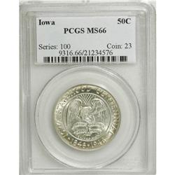 1946 50C Iowa MS66 PCGS. PCGS Population (0/0). NG