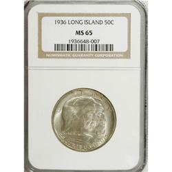 1936 50C Long Island MS65 NGC. NGC Census: (1001/3