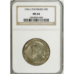 1936 50C Lynchburg MS64 NGC. NGC Census: (601/1340