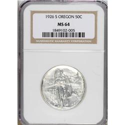 1926-S 50C Oregon MS64 NGC. NGC Census: (635/1425)