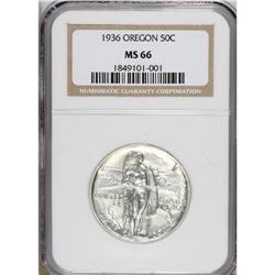 1936 50C Oregon MS66 NGC. NGC Census: (438/118). P