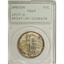 1937-D 50C Oregon MS65 PCGS. PCGS Population (874/