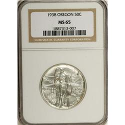 1938 50C Oregon MS65 NGC. NGC Census: (370/471). P