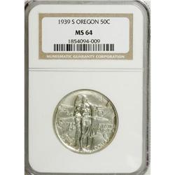 1939-S 50C Oregon MS64 NGC. NGC Census: (89/574).