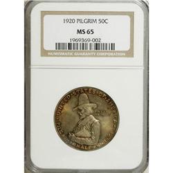1920 50C Pilgrim MS65 NGC. NGC Census: (920/158).