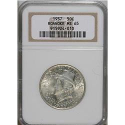 1937 50C Roanoke MS65 NGC. NGC Census: (1302/1043)
